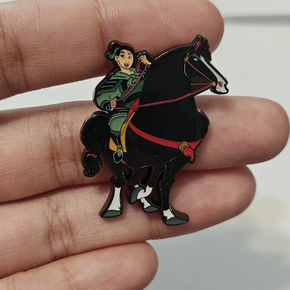 Loungefly Disney Princess Horse Pin, Mulan On Khan